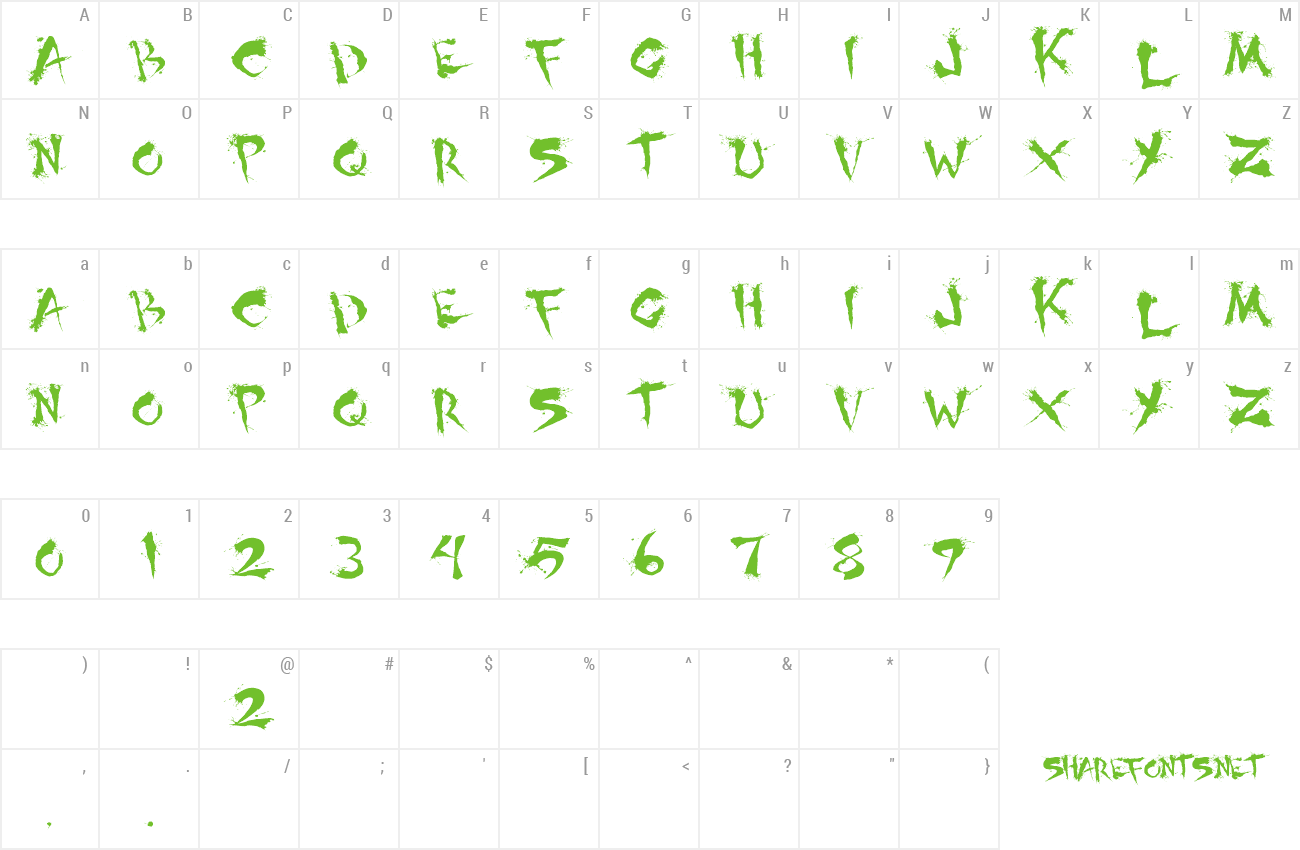 Font Shoguns Clan preview